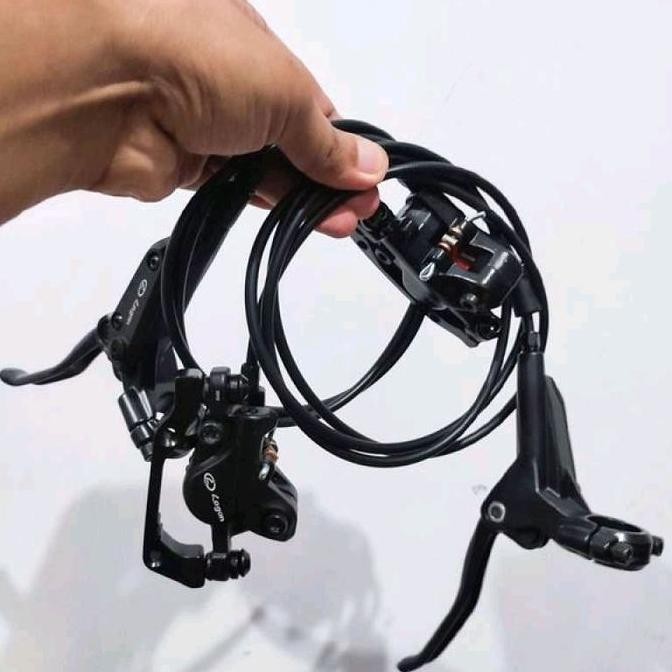 DISC BRAKE SET LOGAN HYDRAULIK REM CAKRAM SEPEDA HIDROLIK KALIPER HIDROLIS BRAKESET HYDRAULIC SEPASA