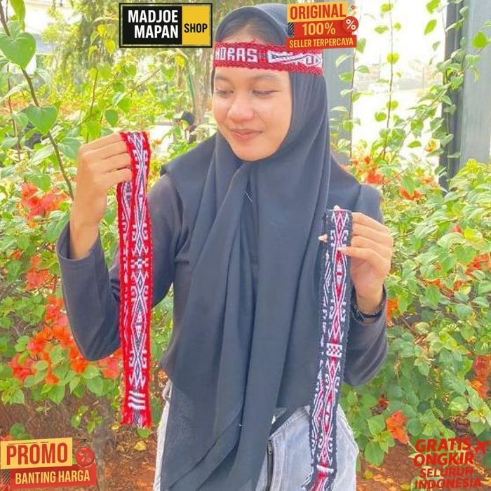 Quality Sortali Rajut Batak / Ikat Kepala Rajut Batak / Ikat Pinggang Rajut / Souvenir Khas Batak / 
