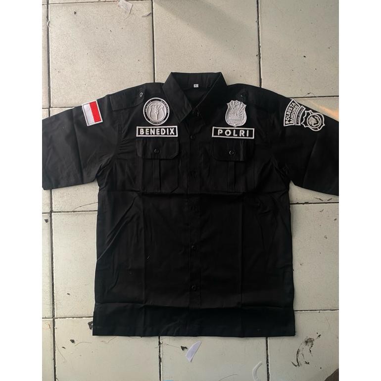KEMEJA PDL POLRI CUSTOM BORDIR FULL TIMBUL POLRI