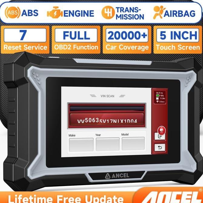 JHONCIE- ANCEL DS100 Lifetime Free Update Obd2 Scanner Check Engine/ABS/SRS/Transmiss Code Reader Ca