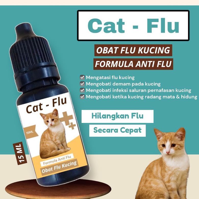 CAT FLU OBAT FLU KUCING FORMULA ANTI FLU 15ML ANTIBIOTIK KUCING