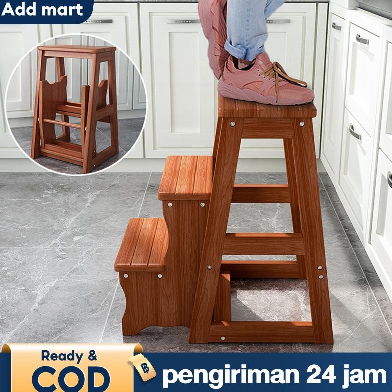 BELERAINTE- Kursi Lipat Tangga Lipat Tangga Lipat Estetik Folding Step Stool Bangku