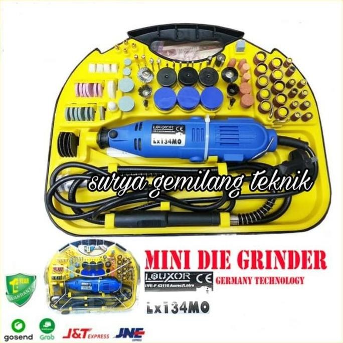 JHONCIE- BOR MINI DIE GRINDER FULL SET ALAT TUNER LOUXOR GERMANY TECNOLOGY