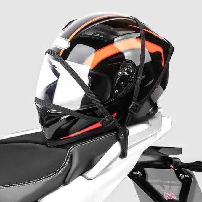 COD Tali Pengikat Barang Di Motor Kuat dan Elastis / Tali Pengikat Helm Motor 2 Hook 60CM - Pengikat