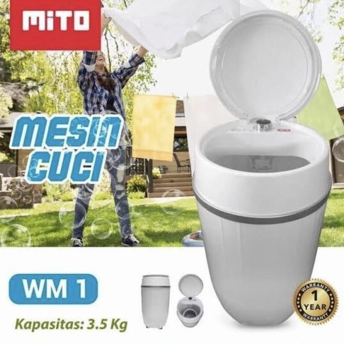 mesin cuci portable mito mini 3.5kg mito wm1 AYB