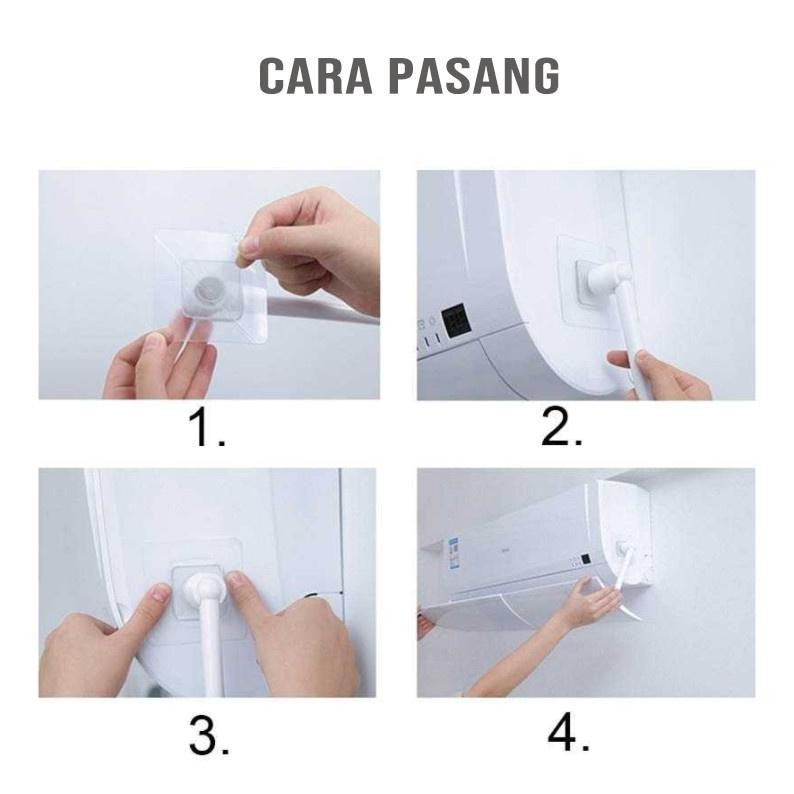 Talang Angin Ac Cover Indoor Reflector Angin Ac Daikin Lg Samsung Panasonic Penahan Hembusan Angin A