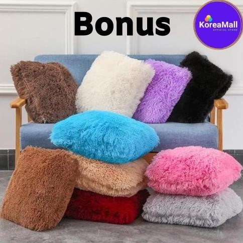 Karpet bulu KOREA IMPORT 200x150 + bantal rasfur kasur surpet TERMURAH
