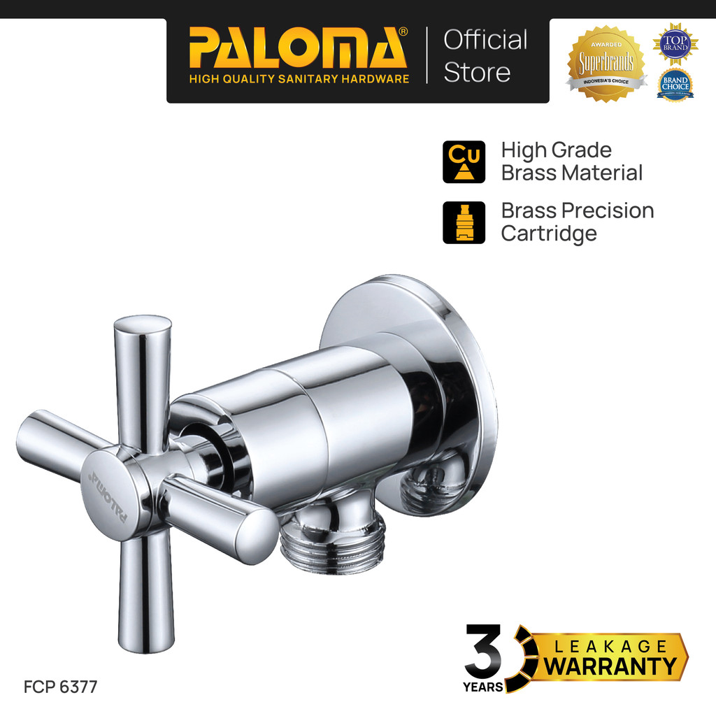 PALOMA FCP 6377 Keran Stop Cabang Keran Toilet Keran WC Keran Jet Shower Wall Tembok Keran Water Air