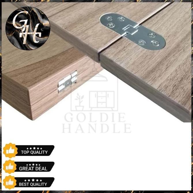 Promo Engsel Oval Lipat Engsel Meja Lipat Mesin Jahit Flap Hinges Multifungsi Black, Silver, Gold Co