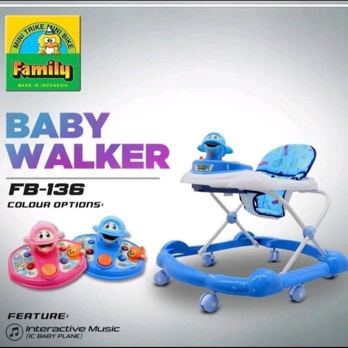 Baby Walker Family+Musik Music FB 136 FB136/Roda Buat Berjalan Bayi Family+Musik/Box bayi Family+Mus