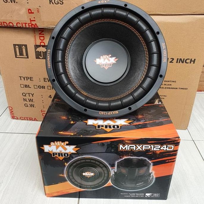 Promo Subwoofer ADX Pro Max P124D 12 inch double coil double magnet lebar Diskon