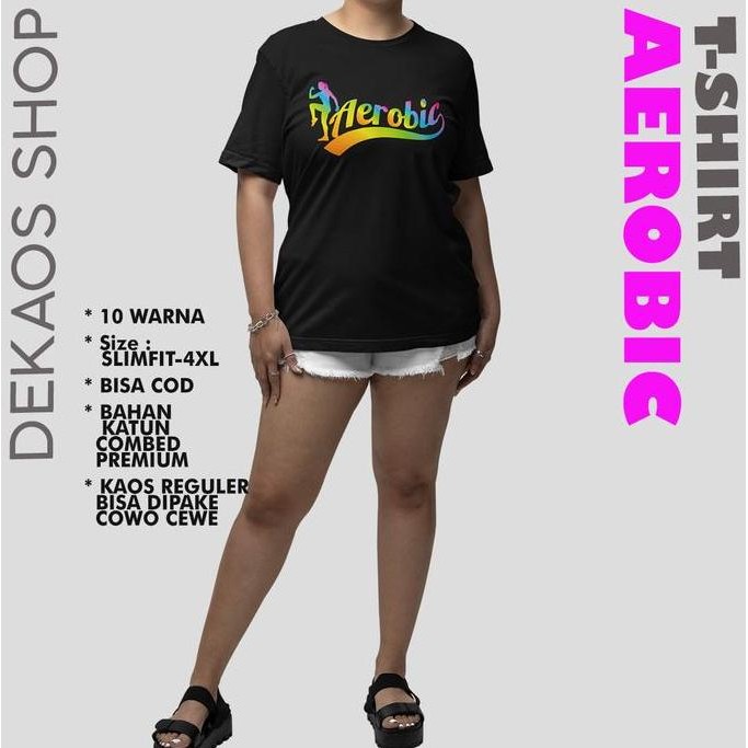 Promo Baju Senam Wanita Aerobic Terbaru / Kaos Aerobic Wanita / Baju Senam Jumbo / Baju Aerobic Wani
