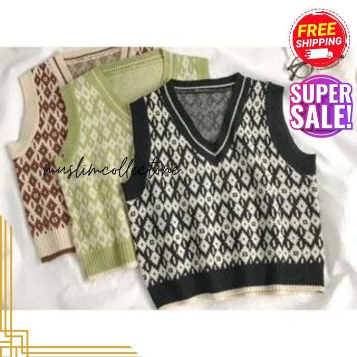 ROMPI BAJU OUTTER MIX MATCH OUTFIT VEST CASUAL STREET WOMEN MODERN KEKINIAN KOREAN STYLE SLIMFIT CRO