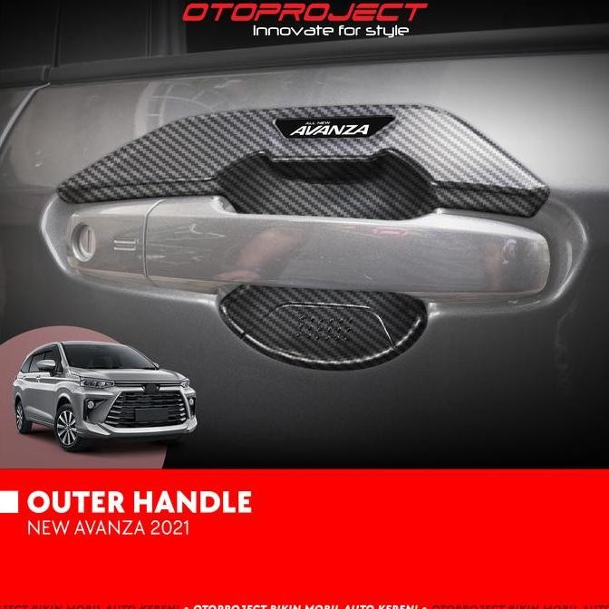 Otoproject - Outer Handle A.N Avanza 2022 Carbon | Cover Outer Handle Avanza 2022
