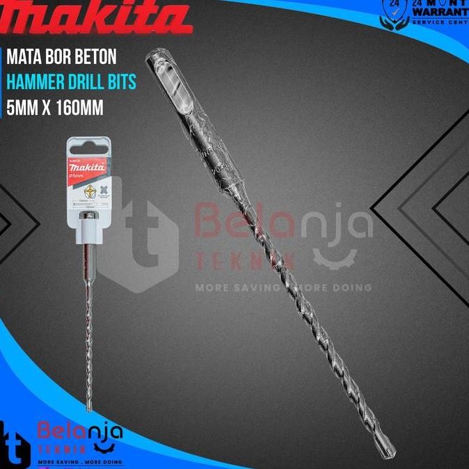 WONDERWEISS- Makita Mata Bor Beton 5MM X 160MM SDS Plus Mata Hammer Drill Bits 5 MM