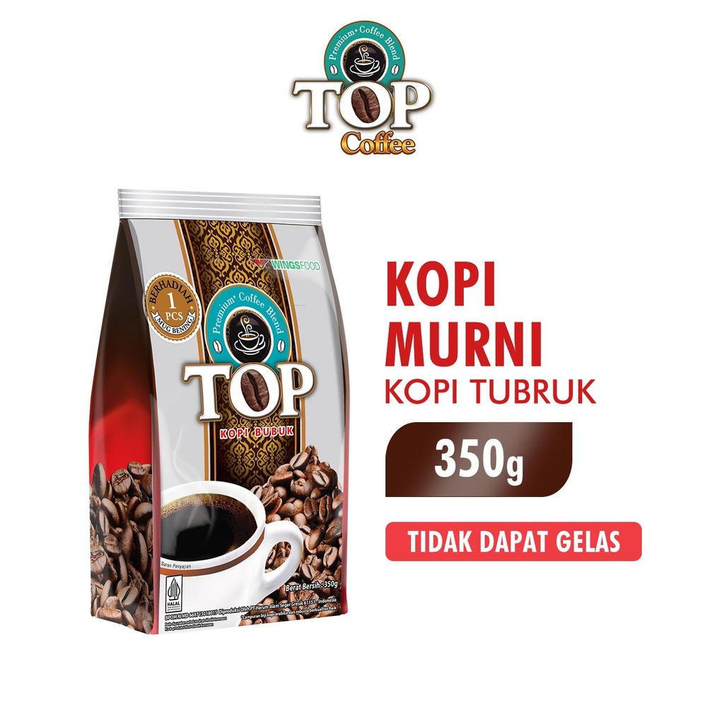 READY STOK Top Coffee Kopi Murni Pack 380 gr Siap kirim