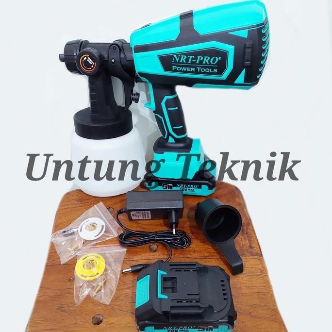 Promo Nrt Pro Sc 820 Dc Cordless Spray Gun Baterai / Nozzle Kuningan Cod