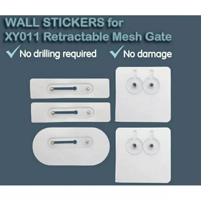 Wall Sticker For Skida XY011 Retractable Mesh Gate Auto Lock