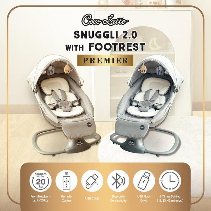Makassar Cocolatte Swing Snuggli Premier / Bouncer Ayun Elektrik