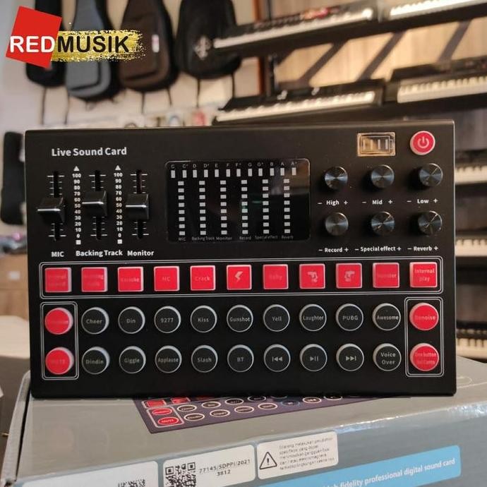 Mixer USB Sound Card Live Broadcast Recording Special Effect M9