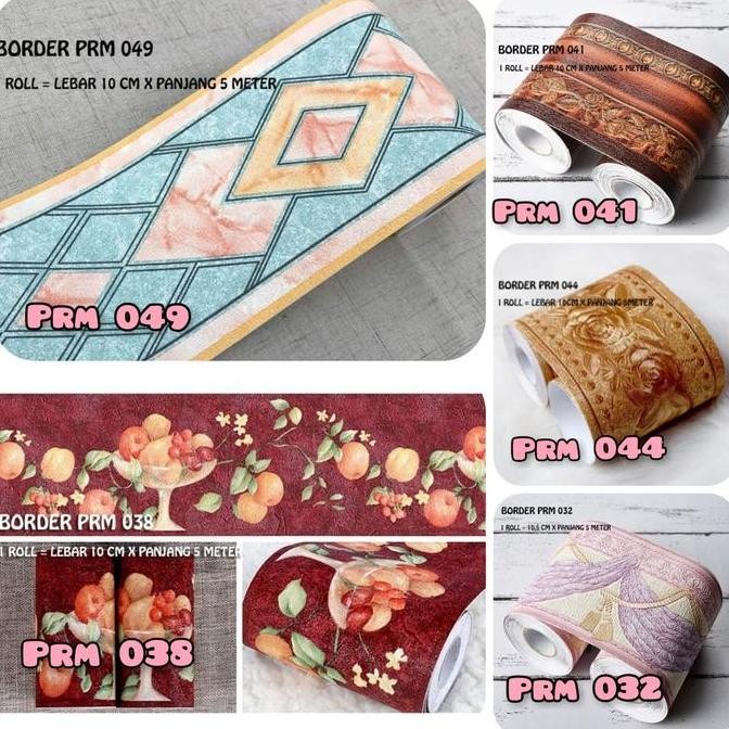 DV9 >> WALLPAPER DINDING TEMBOK WALLBORDER STICKER KAMAR MANDI PINTU PRM LIS