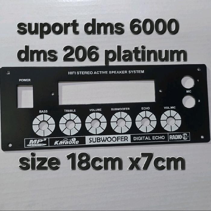 plus lubang mp3 PANEL SPEAKER AKTIF DMS 6000 DAN DMS 206 ORIGINAL BESI TEBAL PAPAN BESI SPEKER AKTIV