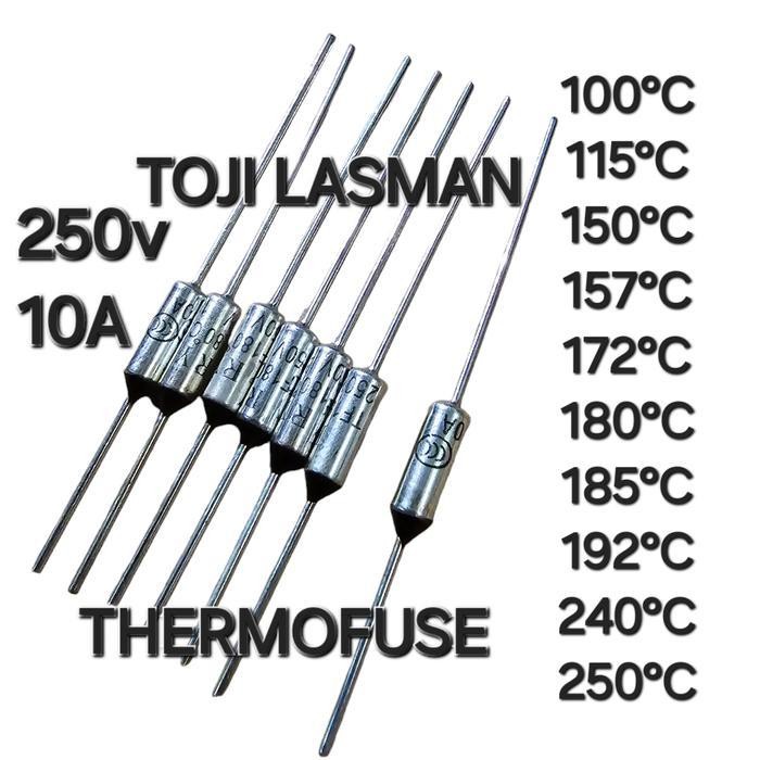 ( THERMOFUSE )   10A 250v TF C THERMAL FUSE HEATING ELEMENT PIUS STRIKA GOSOKAN MAGIC COM CUT OFF TE
