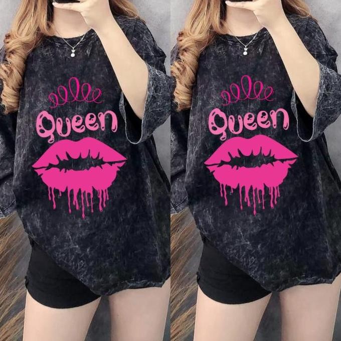 Promo KAOS WANITA BANGKOK TERSEDIA UKURAN STANDAR DAN JUMBO BAHAN KATUN IMPORT TEBAL STRETCH QN349 C