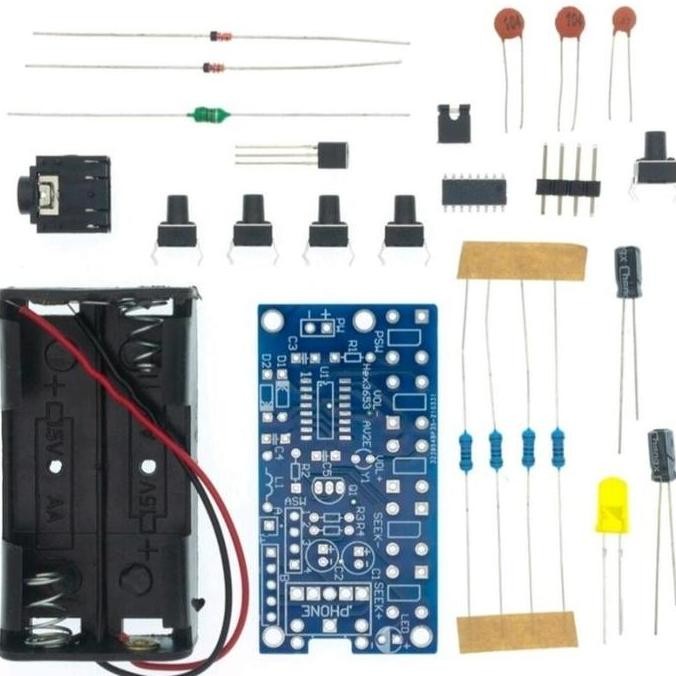 Kit Penerima Radio FM digital PCB dan komponen elektronika