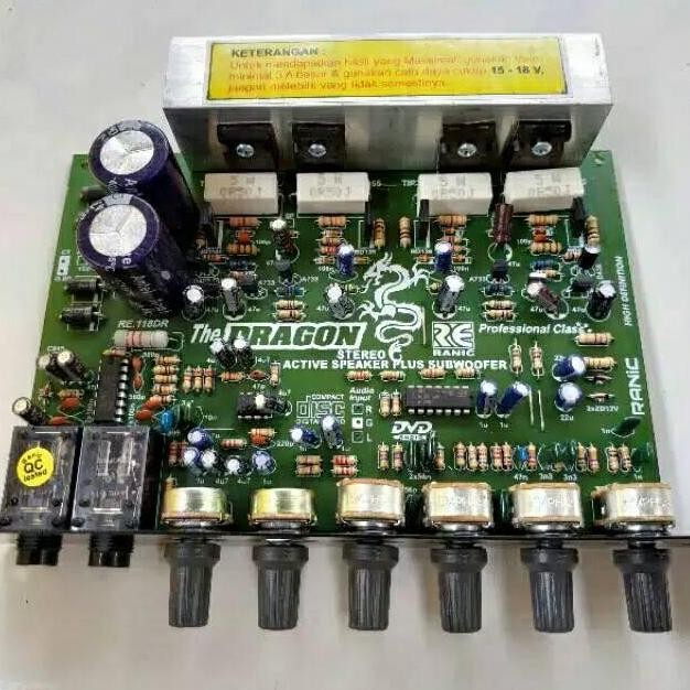 Kit Dragon Power Amplifier Speaker Aktif mic echo subwoofer