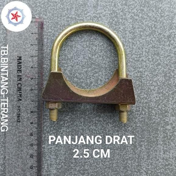 Klem Clam Pipa Besi U Bolt 2" Inch