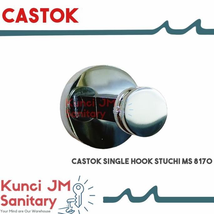 Castok Kapstok Single Hook Cantolan Baju Satu Kait Stuchi Kuningan