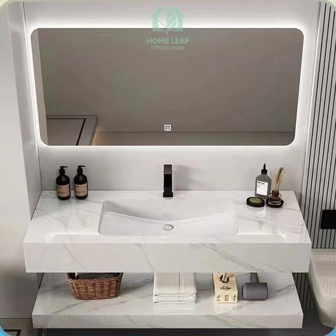 Cabinet wastafel Wastafel Kabinet Set Rock Beam Stone wastafel cabinet Kabinet Wastafel Kamar Mandi 