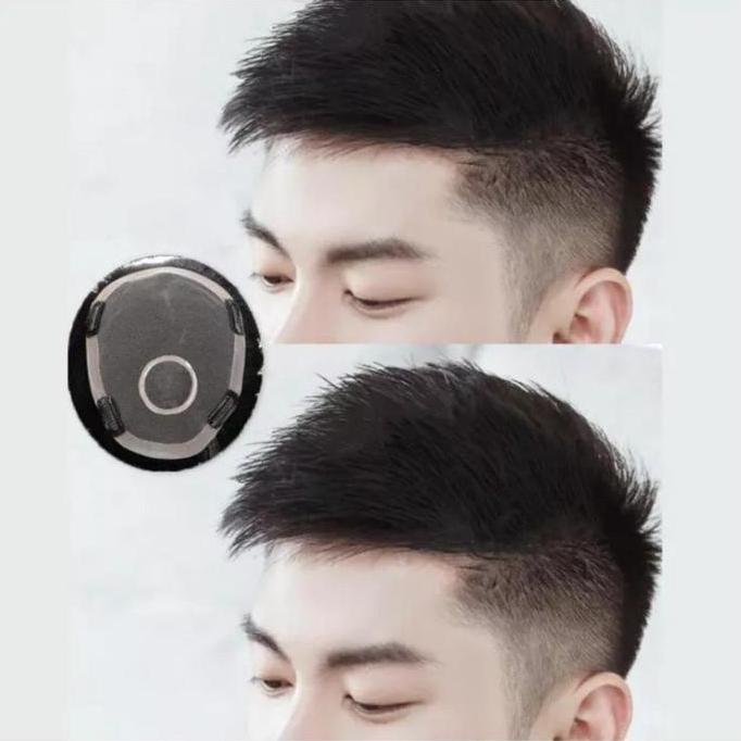 wig cowo tipis wig pria wig botak wig penutup botak G16 LS