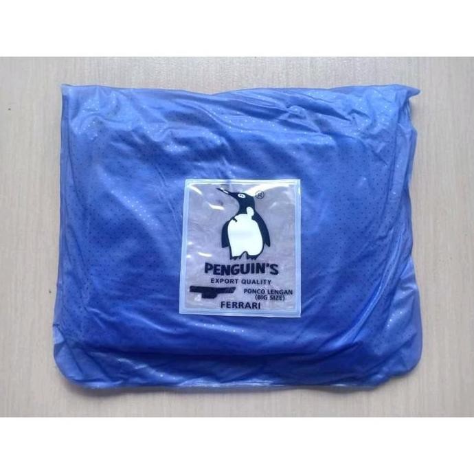 Promo Jas Hujan Poncho Penguin Ferary - Jas Hujan Poncho Lengan Murah Pinguin Ferrari - Jas Hujan Ke