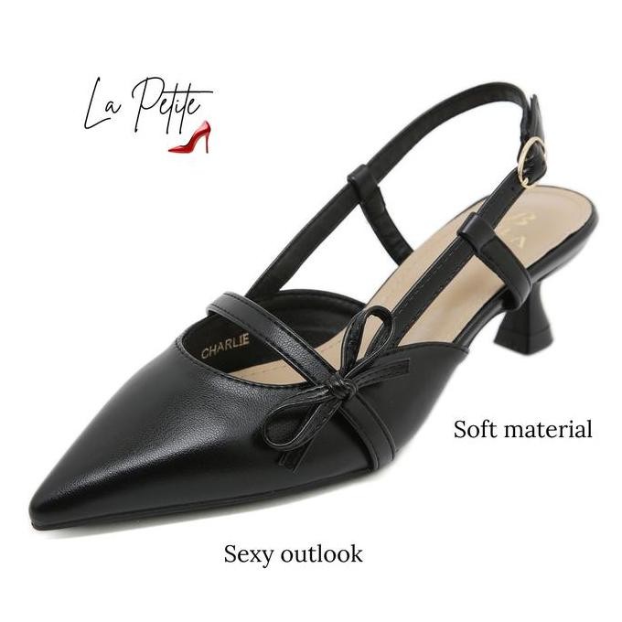 Bozka Sepatu Sandal New Arrival Charlie Black Heels