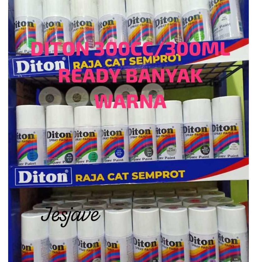 Bisa Cod Diton Spray Paint 300Cc Pilox Pilok Cat Semprot Glossy Mengkilap Metallic Doff Candy Stabil