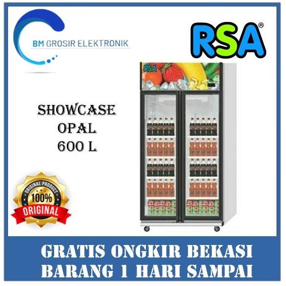 Promo RSA SHOWCASE OPAL SHOWCASE 2 PINTU 600 LITER COD