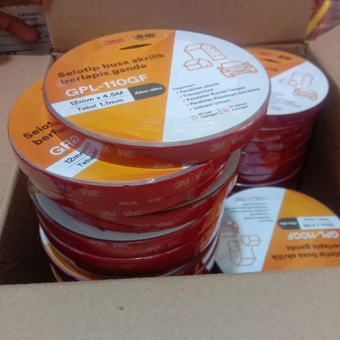 Sivo- Vhb Tape 3M 12Mm - Double Tape Bangunan Otomotif - Vhb Tape 4900 3M