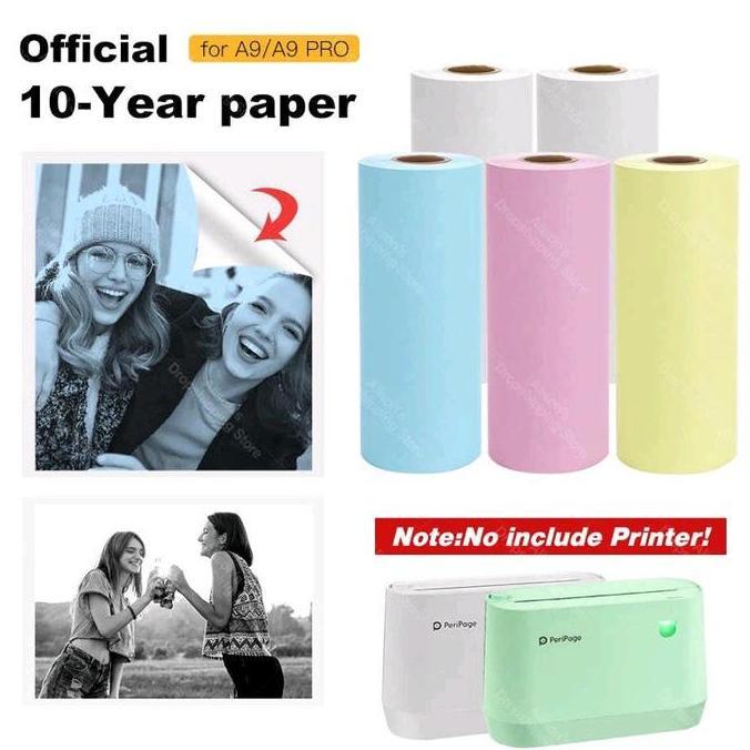 Adhesive- Sticker Colour Peripage 77Mm A9 A9 Pro A9S A9Max Thermal Sticker