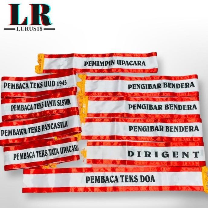 Bestseller- SLEMPANG UPACARA PANCASILA SD SMP SMA MI SELEMPANG UPACARA BENDERA ISI 10