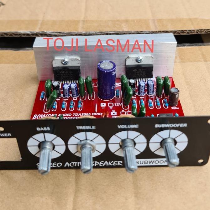KIT POWER SPEAKER AKTIF 12VOLT TDA2005 TDA 2005 PLATINUM 12V AMPLIFIER TDA 2005 2004 80W BRIDGE HIFI