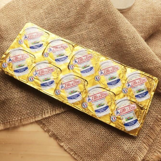 Leite - Elle & Vire Unsalted Butter 10Gr / Elle Vire Unsalted Butter 10Gr