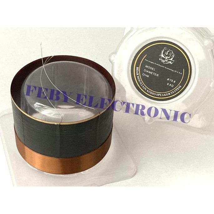 Spol Speaker 75,8 mm BMA spul spool voice coil
