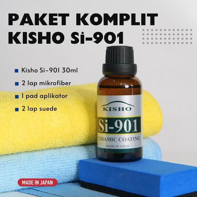 Nano Ceramic Coating KISHO 901 Orinal Jepang Paket Komplit ASLI