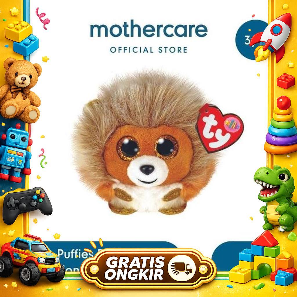 Ty Toys Puffies Ball Caesar Lion - Mainan Boneka Hewan Singa Anak