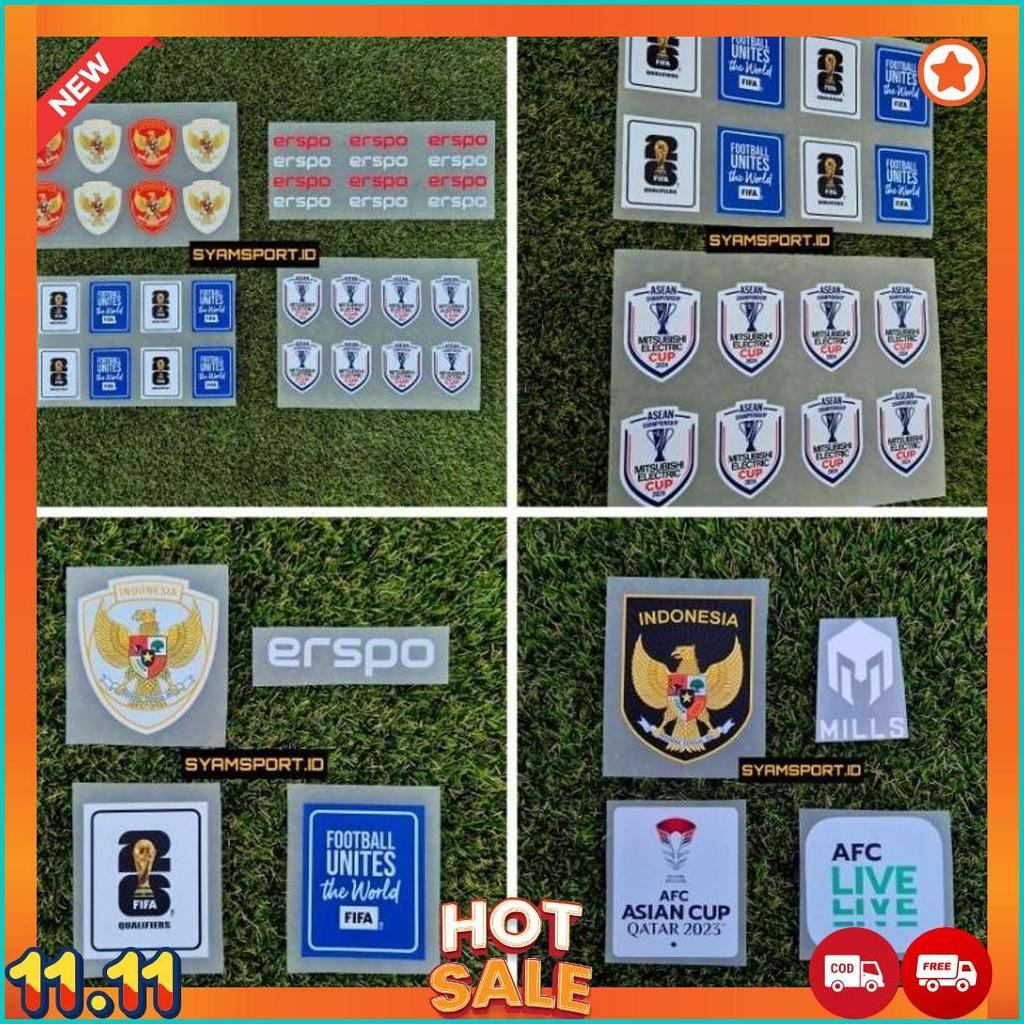 Paket Hemat Koleksi Logo Timnas Indonesia FULL HD DTF Lengkap Patch Timnas Indonesia | Sablon Logo T