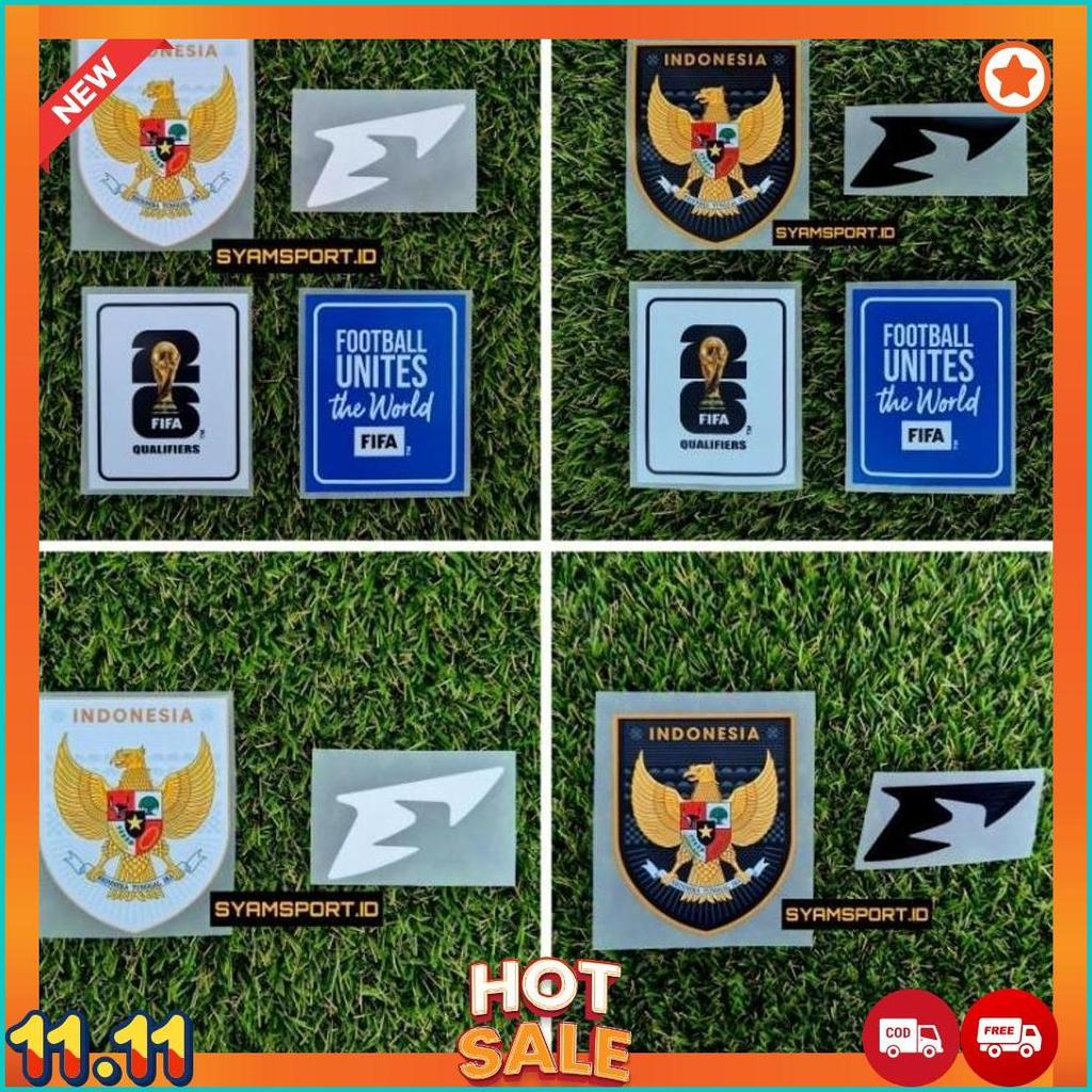 Paket Hemat Koleksi Logo Timnas Indonesia FULL HD DTF Lengkap Patch Timnas Indonesia | Sablon Logo T