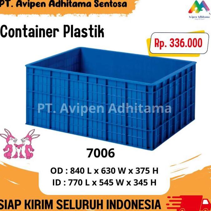 Ready Keranjang Industri Rabbit Kontainer Plastik Container Box Serbaguna Type 7006 Non Cod