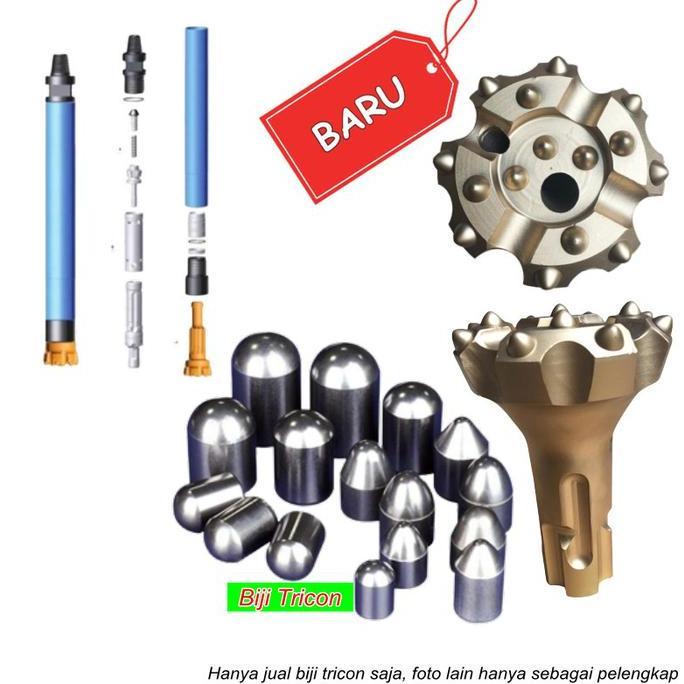 OVIROWA Tricon 16 Carbide Mata Bor Sumur Tembus Batu Keras Bor Tanah Bor Batu